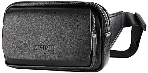 Mens Waist Bag Pouch Leather Waist Packs Tactical Waist Fanny Pack leather Waist Bag Military Waist Pack Hiking Bum Bag