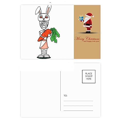 Cartes postales avec chapeau de père Noël pour accompagner vos cadeaux de fête