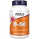 Now Foods, B-50, Vitamin B-Komplex, Hochdosiert, mit PABA, 100 vegane Kapseln, Laborgeprüft, Glutenfrei, Sojafrei, Vegetarisch, Ohne Gentechnik