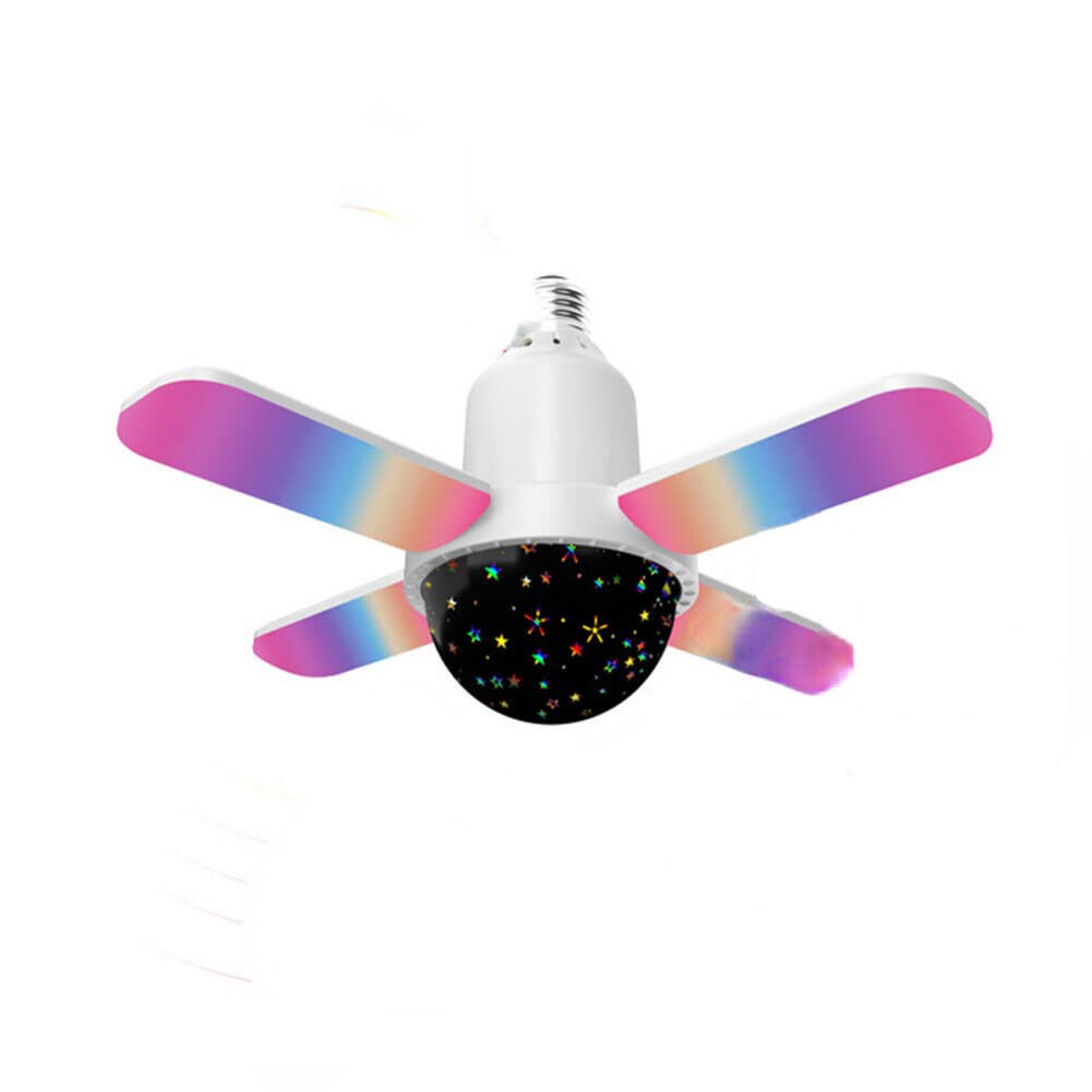 Smart LED Ceiling Light Fan Lamp Bluetooth APP + Remote Music Speaker RGB Dimmable (A)