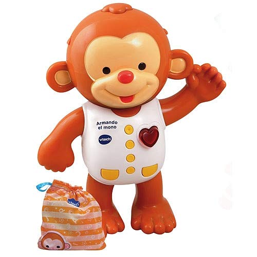 VTech - Armando el mono, Monito interactivo para aprender a vestirlo, enseña...