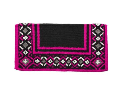 Tough 1 Diamond Design Saddle Pad Pink/Blk