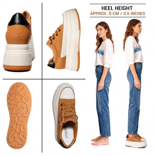 Image of Platform Sneakers for Women Chunky Casual Lace Up Comfort Shoes