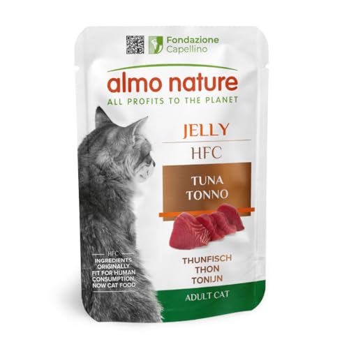 Almo Nature - HFC Jelly - avec Thon – Nourriture Humide pour Chat Adulte: 24 sachets de 55g