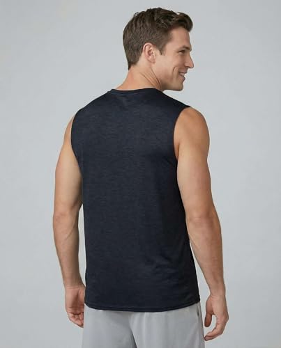 Image of Real Essentials 3 & 5 Pack: Men's Dry-Fit Active Athletic Tech Tank Top - Regular and Big & Tall Sizes (S-5XLT)