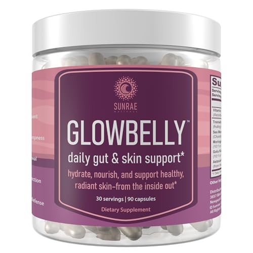 Sunrae Wellness Glowing Skin Supplement with Gotu Kola, Moringa, Sea