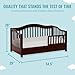 Dream On Me Toddler Day Bed in Espresso, Greenguard Gold Certified & Baby Fairy 5” Foam Crib & Toddler Bed Mattress in a Box, White I Greenguard Gold Certified I JPMA Certified
