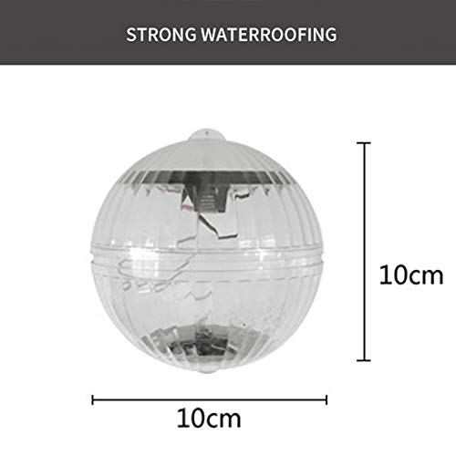 Ajcoflt Lâmpada solar de água flutuante para piscina com luz flutuante Lâmpada de decoração de jardi