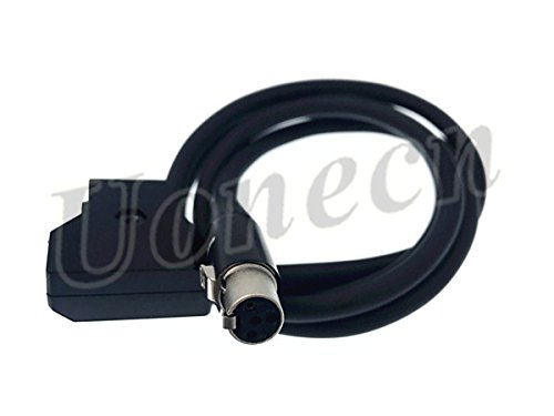 Uonecn D-Tap to Mini XLR 4 pin Female Power Cable for TV Logic Monitor VFM-056W/058W