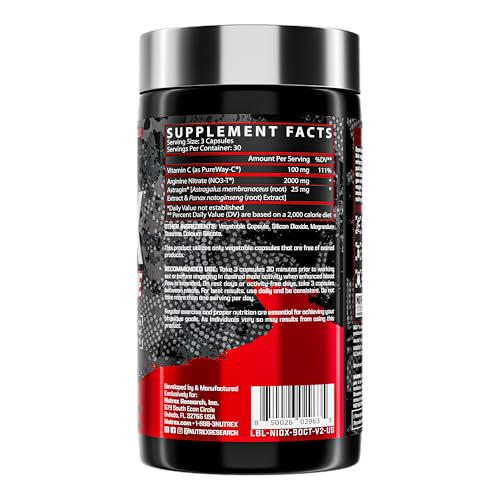 Image of Nutrex NIOX Nitric Oxide | PREMIUM PUMP BOOSTER FOR MAX VASCULARITY - 90Caps (Authentic Verification)