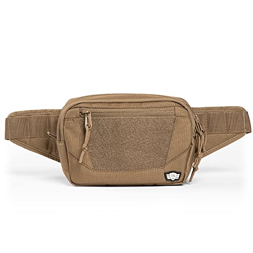 TBG - Tactical Fanny Pack Diaper Bag - Hip Pack/Sling Bag for Men - Compact (Coyote Brown)
