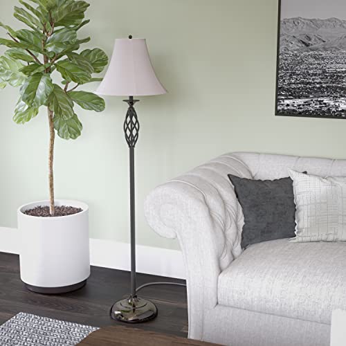 Kenroy Home 30350 Sperry 3-Pack-2 Table, 1 Floor Lamp Sets, 1, Black With Black Chrome Accents #TOP1