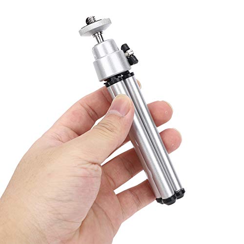 Alpinismo Campeggio 3PCS Lega di Vernice per Cottura Mini Anti-Shake Telescopio Treppiede 16 x 11 x 3CM Oculare alluminio argento