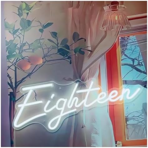 Soothing Atmosphere Lamp Neon Sign Eighteen Light Home Art for Wedding Confession Party Room image 4