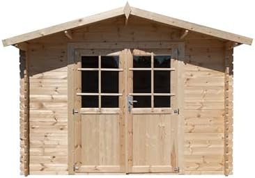 Abri de Jardin en Bois, Surface utile 7.5m², INT018