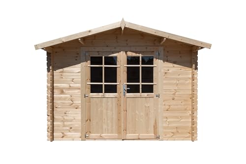 Abri de Jardin en Bois, Surface utile 7.5m², INT018