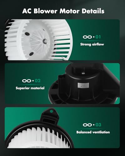 Image of SCITOO HVAC Heater Blower Motor Front 700012 For Dodge For Ram 1500 02-08 /For Ram 2500 /3500 03-09 /For Ram 4500 08-10 /For Ram 5500 08-10,For Jeep For Grand Cherokee 02-04,For Toyota For Sienna 98-03