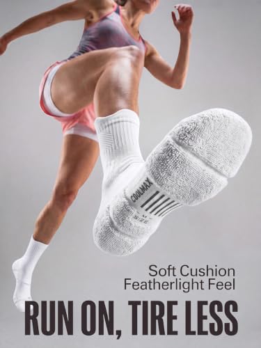 Image of Coolmax Running Socks for Women Stay Dry Cloud Cushioned Compression