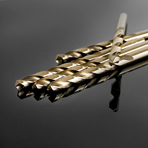 Set di punte elicoidali HSS per trapano in titanio...