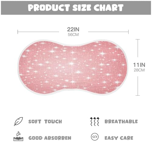 JUZIHAI 2Pack Shiny Baby Burp Cloths Soft Cotton Burp Rags,Super Absorbent Burp Cloth Bag for Newborn Baby Boys/Girls4