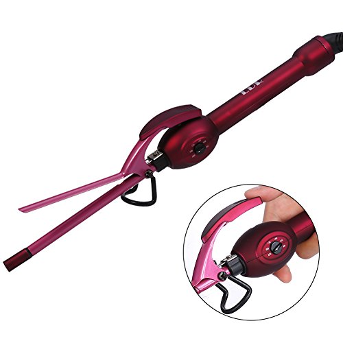 Curling Iron Wand, 9mm Deep Curly Bunches Tourmaline Ceramic Coating Barrel Heating Hair Wave Curler Styling Tool for Men Women and Kid's