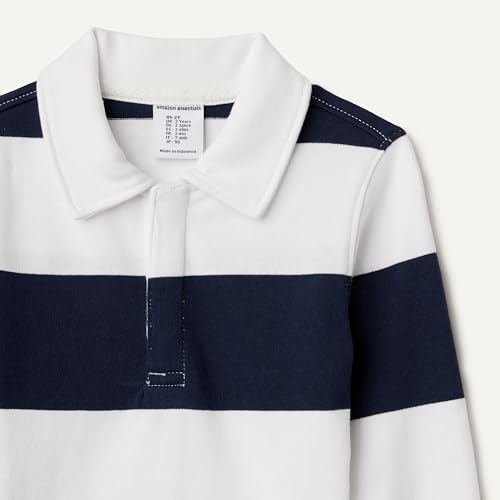 Image of Amazon Essentials Boys and Toddlers' Long Sleeve Rugby Polo Shirt