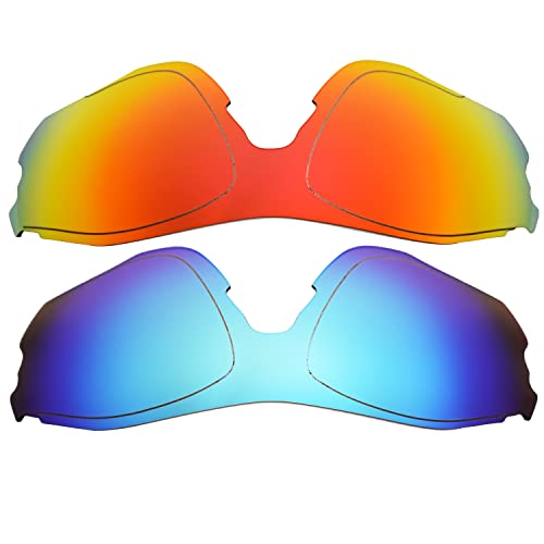 Verres Oakley EV Zero de remplacement rouge bleu en taille unique pour lunettes de sport