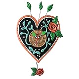 Allen Designs P2054 Swinging Pendulum Heart Clock Love Always