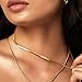 gold herringbone necklace for women 18k Gold Plated Snake Chain Necklace, stainless steel Material,Gold Cuban Link Chain Necklace for Women，Flat Chain Polished Finish, Layering Waterproof Tarnish Resistant Simple Daily Jewelry(3mm,18in)