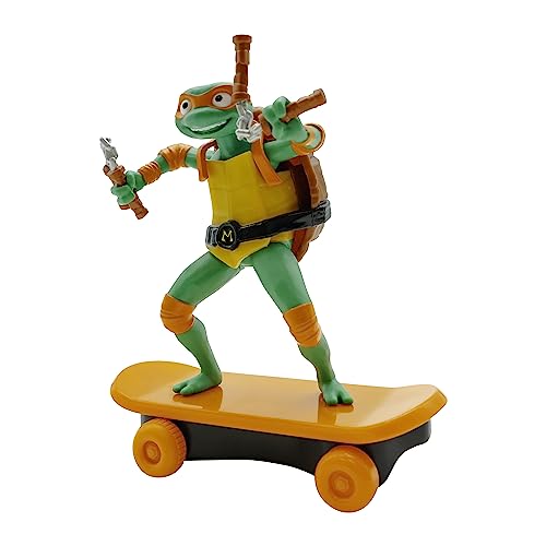 TMNT Tortues Ninja - Sewer Shredders Michelangelo sur Skate avec rétrofriction et modalité Combat. Movie Style