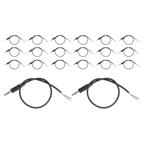 Cable de audio KALLORY Jack 3.5mm 20 piezas miniatura 1