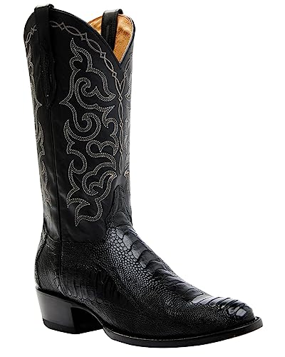 Cody James Men's Exotic Ostrich Leg Western Boot Round Toe - Bbme-202