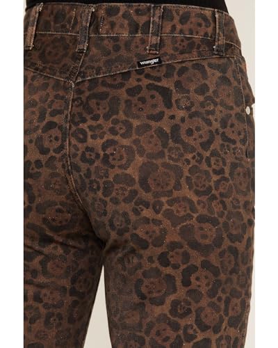 Wrangler Women's X Fender Leopard Print Lace-Up Denim Jeans - 112326236 28W x 34L3