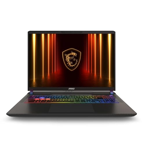 msi Vector 16 HX AI 16' 2560x1600 240Hz Display Gaming Laptop, AMD Ryzen 9 8940HX (16 Cores, 2.4-5.3 GHz), NVIDIA RTX 5070 Ti 12GB GDDR7, 32GB RAM, 1TB NVMe SSD, Windows 11 Pro