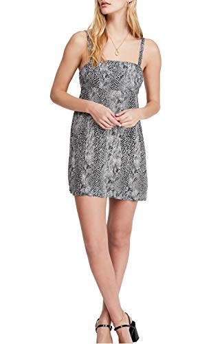 Robe mini léopard Free People Intimately dos nu noire taille XS