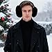 choyaxo Black Ear Muffs Foldable Fuzzy Cute Ear Warmers for Women Outdoor Winter Accessories