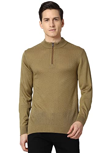 Image of Peter England Men Acrylic Turtle Neck Classic Sweater