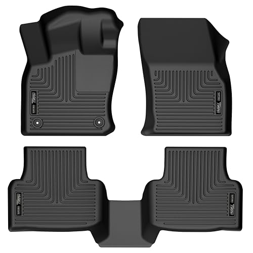 Husky Liners Weatherbeater Floor Mats | Fits 2022-2026 Volkswagen Taos | Front & 2nd Row, 3-pc Black - 95251