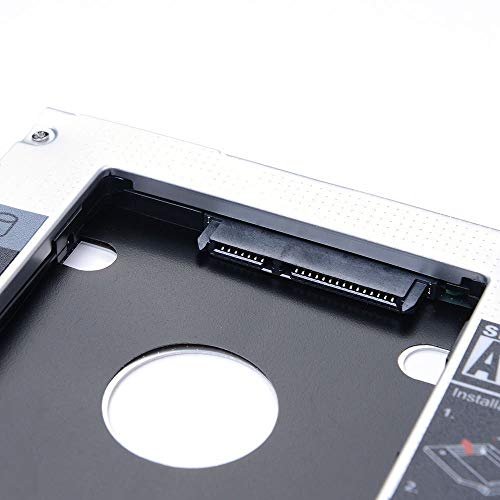 Image of Universal 12.7mm SATA to SATA 2nd SSD HDD Hard Drive Caddy Adapter Tray Enclosures for DELL HP Lenovo ThinkPad ACER Gateway ASUS Sony Samsung MSI Laptop