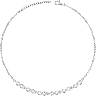 GIVA 925 Silver Infinite Joy Anklet,Single | Anklets for Women and Girls | With Certificate of Authenticity and 925 Stamp... Price In India