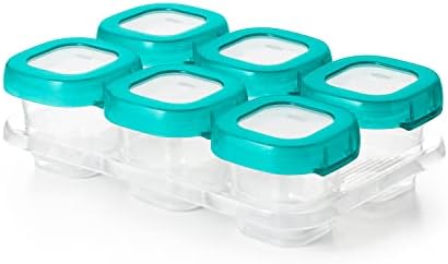 OXO Tot Baby Blocks Freezer Storage Containers 2 Oz - Teal