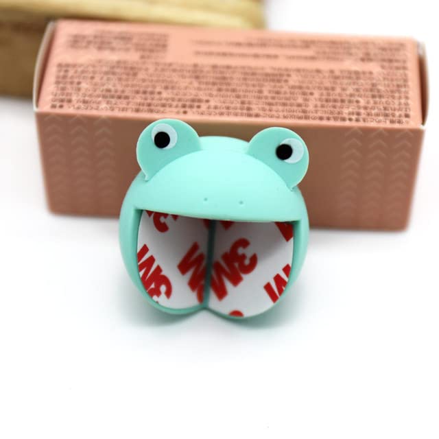 BABYKIDS - Silicone baby anti-collision Angle table corner safety cover anti-collision pad protection Angle Buy one, get one free6 in total (Lake orchid frog)
