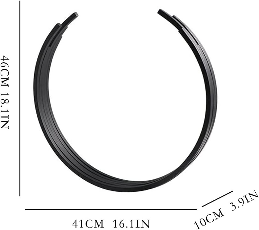 Miniatura 2 de QTBH Chinese feng Shui Statue Sculpture Chinese Minimalist Style Metal Ring Ornaments Modern Office Hotel Living Room Porch Desktop Decoration