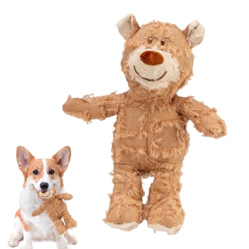 Zubehors Orsetto giocattolo per cani, Orsetto giocattolo per cani | Giocattolo da masticare robusto e cigolante per cani indaffarati - Giocattolo interattivo a forma di orsetto da masticare per