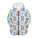 Pointodoor Capybara Full Zip Kids Hoodie for Girls Boys Casual Hooded Sweatshirts with Pockets Loose Fall Clothes Fashion Jacket