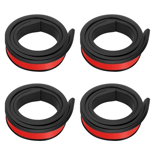 awliye Lot de 4 élargisseurs d'aile universels de 1,5 m pour voiture - 3,8 cm de large - Protection pour jante de roue, élargisseur de passage de roue en caoutchouc, protection et décoration