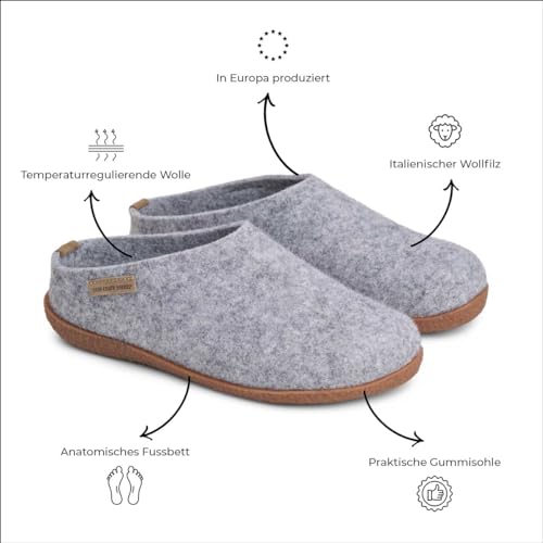 THE COZY SHEEP Pantofole in feltro