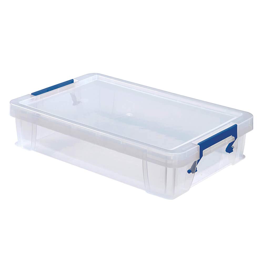 Fellowes Pudełka do przechowywania Bankers Box ProStore 5,5 l 5,5 litra, wymiary zewnętrzne: 395 x 253 x 90 mm (szer. x gł. x wys.), tworzywo sztuczne (PP), przezroczyste