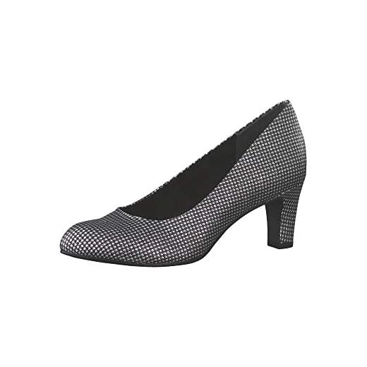 Tamaris 1-1-22418-23, Zapatos de Tacón Mujer, Plateado (PLAT.Glam STR. 932), 39 EU