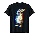 Cool Bunny Sunglasses Rabbit Easter Men Vaporwave EDM Music T-Shirt